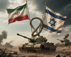 Ilustrasi perang Iran dan Israel